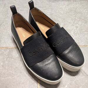 Calvin Klein Women's Black Jacinta Platform Slip-On Sneakers - 7